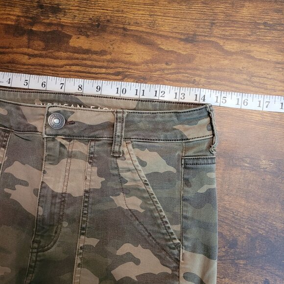 American Eagle Jeans Size 8 R Camo Moto Hi Rise Jegging Next Level Stretch - Picture 6 of 10